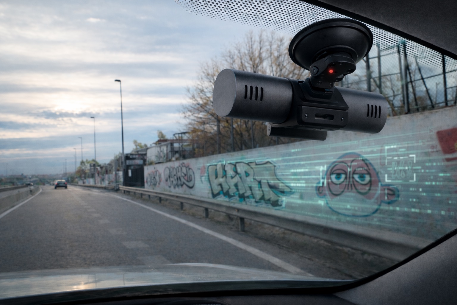 Vehículo Graffimap mapeando calles con grafitis