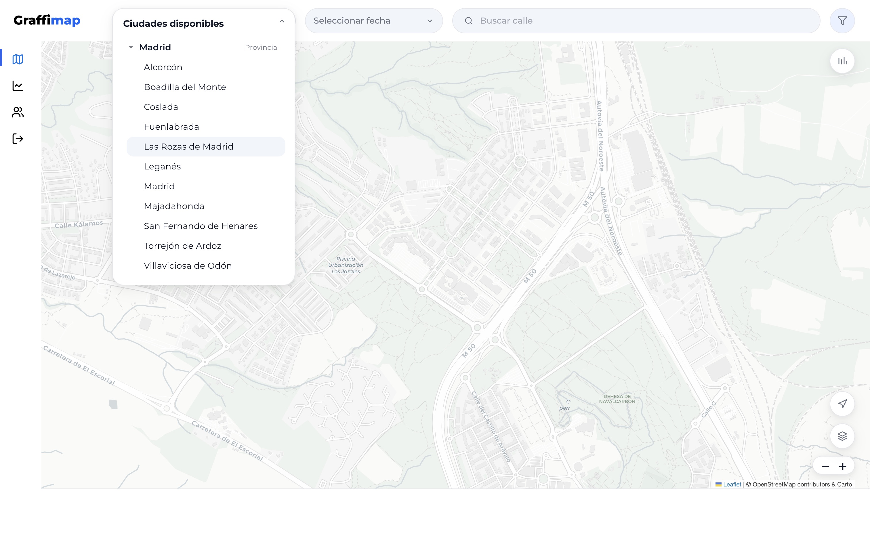 Filtros por ciudad y fecha